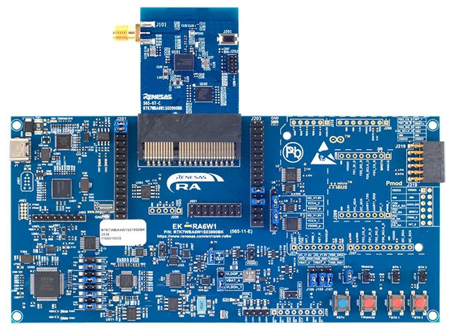 圖2 Wi-Fi EK-RA6W1評估套件(DUT)