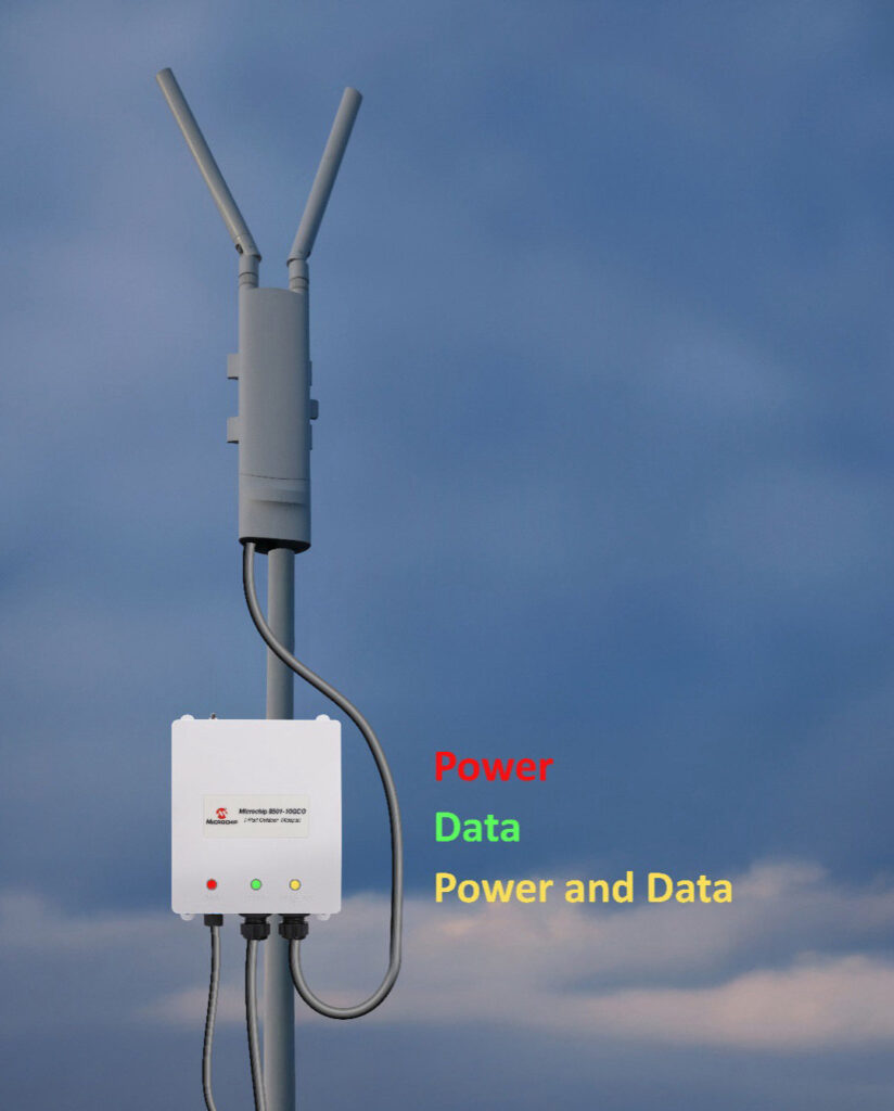 Midspan為戶外無線接取點供電